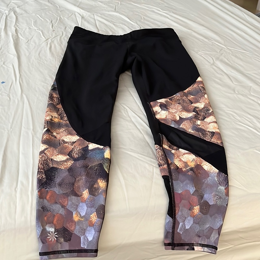Black multicolor leggings